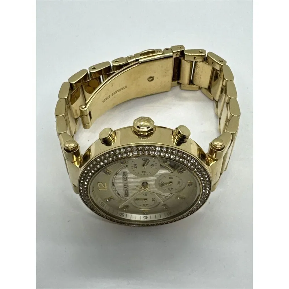 Michael Kors Parker MK5354 Women's Gold Stainless Steel Analog Dial Watch JNA641